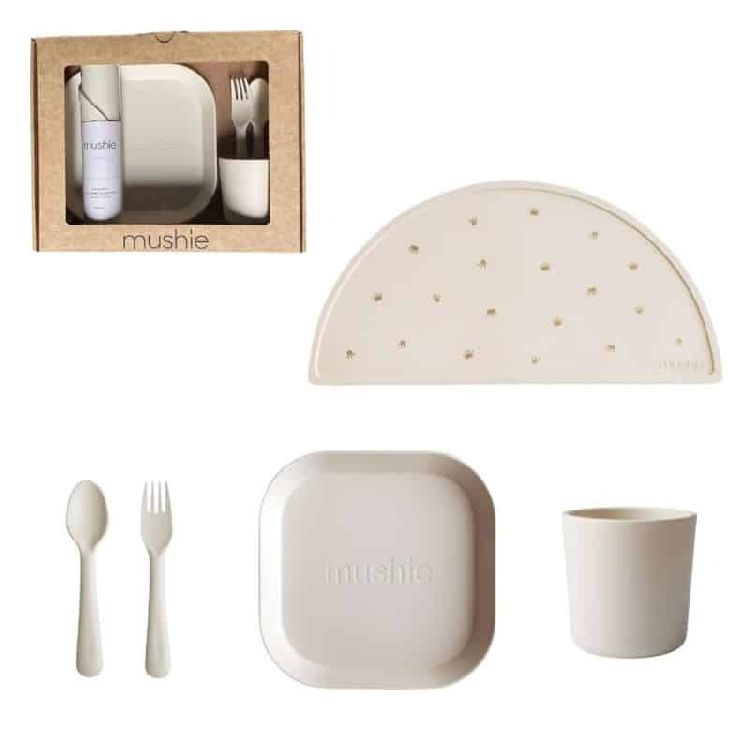 Eetset Mushie Giftbox Dinnerware Square