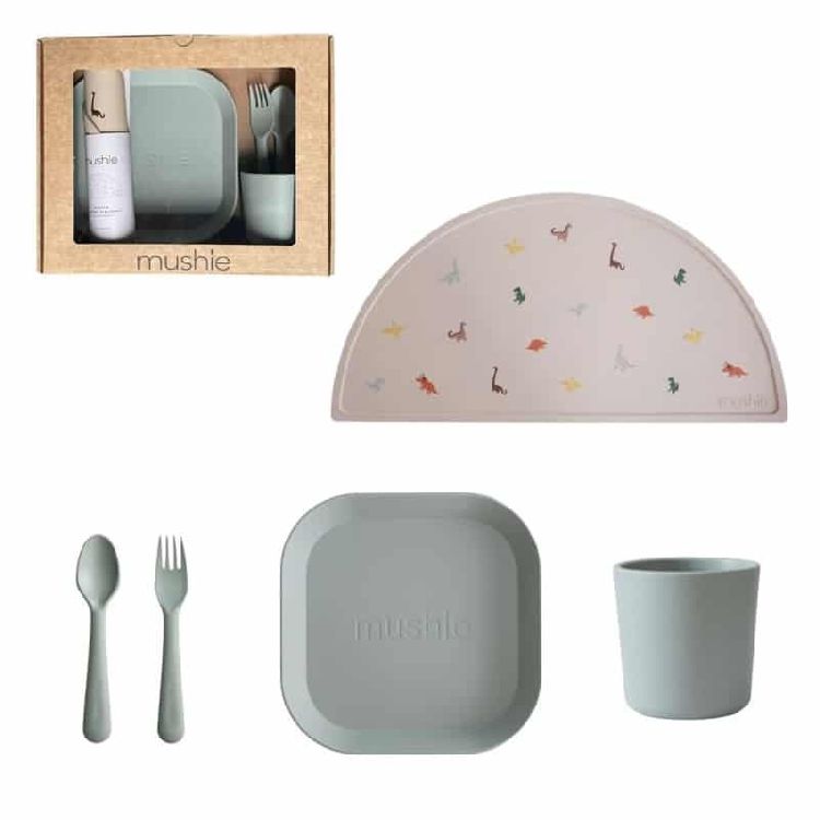 Eetset Mushie Giftbox Dinnerware Square