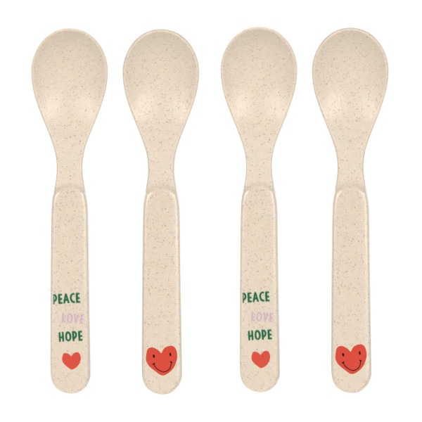 Bestek Laessig Spoon Set, lepel | Happy Rascals Heart/Little Gang