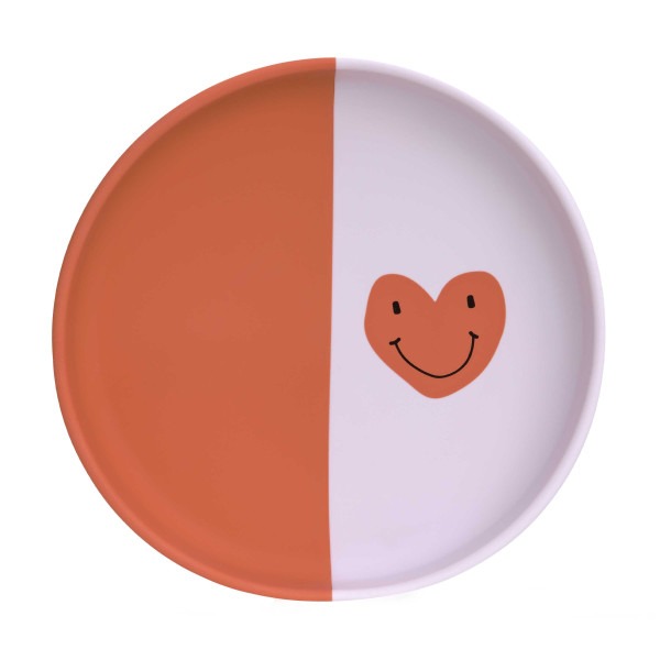 Bord Laessig Silicone Plate, plat bord | Happy Rascals Heart/Little Gang