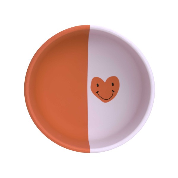 Bord Laessig Silicone Bowl, kom | Happy Rascals Heart/Little Gang