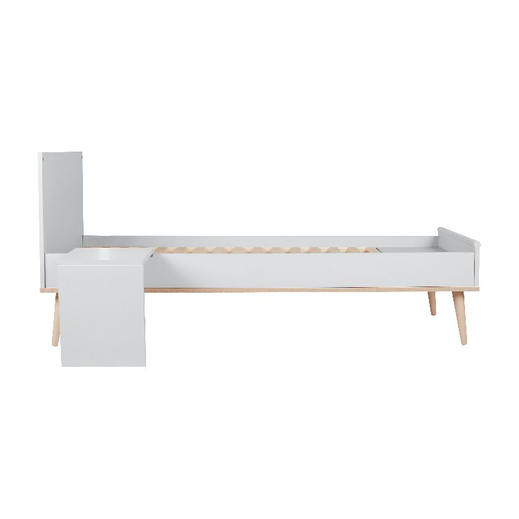 Uitbreidingsset babybed 70x140 Junior Kit, Flow Natural Oak White 70x140 omvb, white voor Flow Natural Oak White babybed 70x140 Quax Kamer uitbreidingsset babybed 70x140