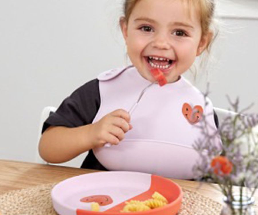 Bord Laessig Silicone Plate, plat bord | Happy Rascals Heart/Little Gang