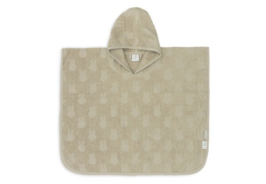 Poncho Jollein, badcape | Miffy Jacquard olive green