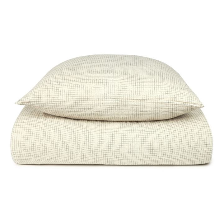 Donsovertrek Nobodinoz Washed Duvet Cover, geschikt voor eenpersoonsbed 90x200 | Wabi-Sabi