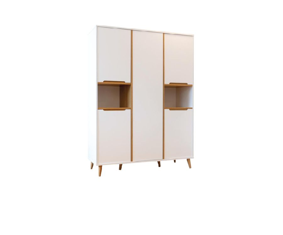 Kast Pericles, Boho White, 5-deurs