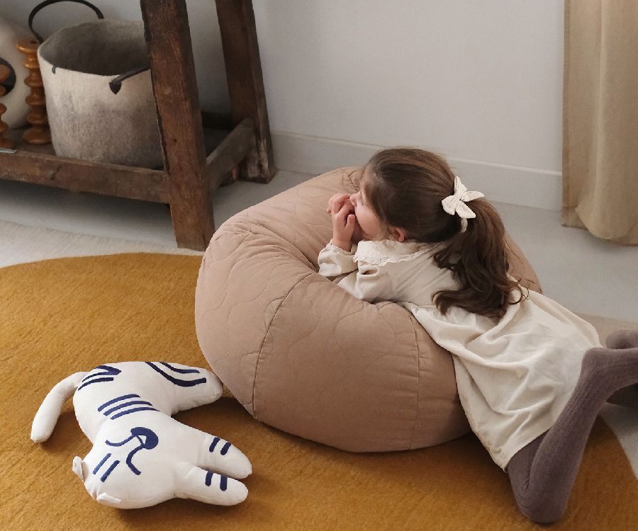 Zitzak Nobodinoz Quilted Round Beanbag | Landscape