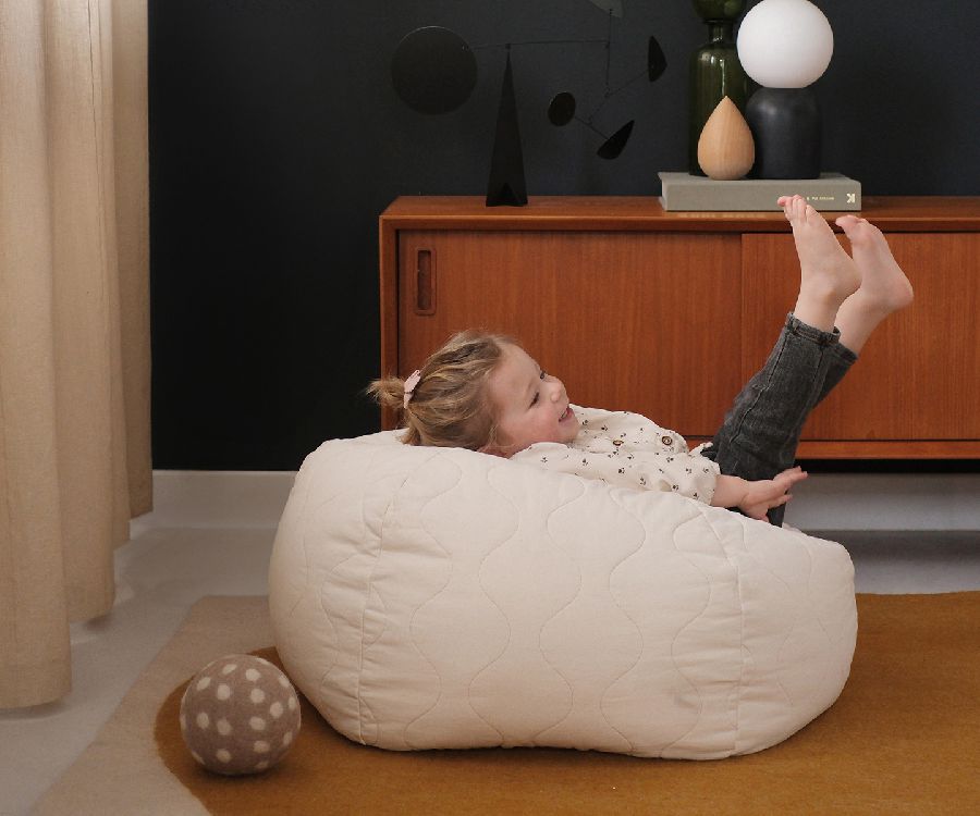 Zitzak Nobodinoz Quilted Round Beanbag | Landscape