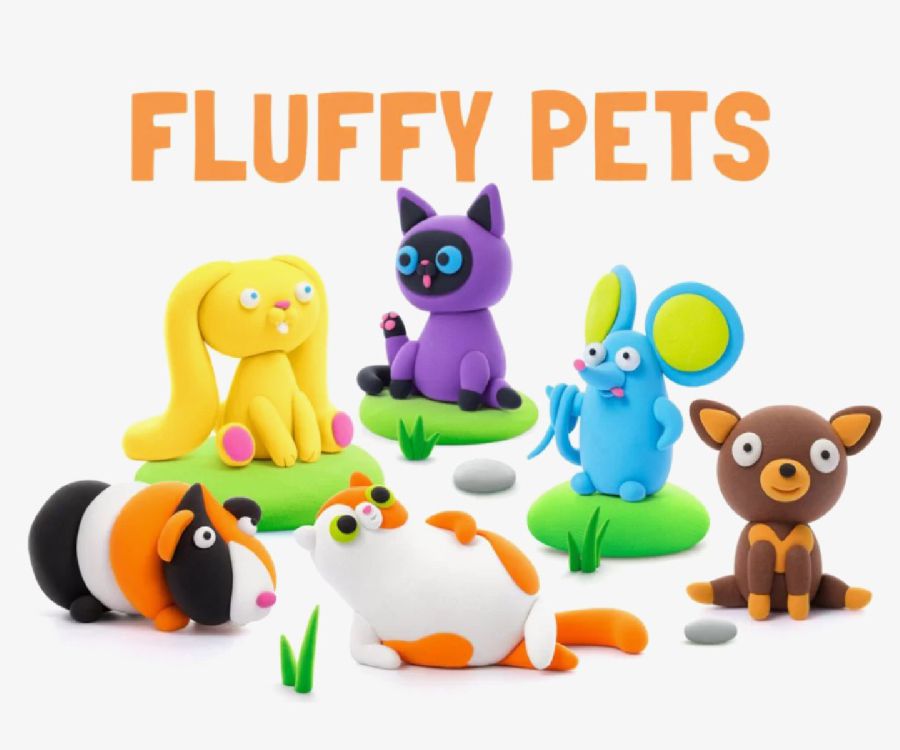 Boetseerklei Hey Clay Fluffy Pets