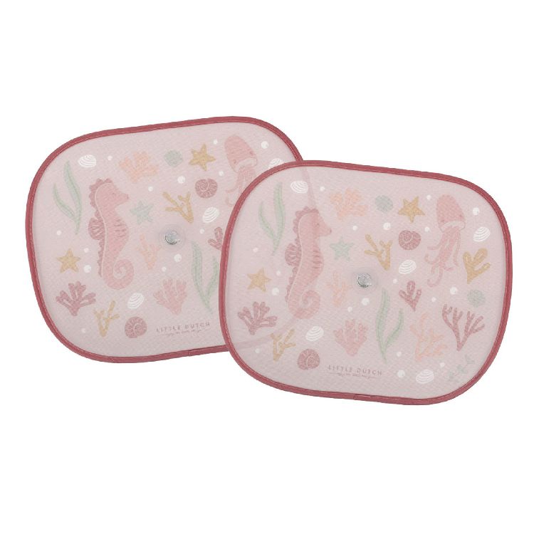 Zonnescherm voor de wagen Little Dutch Sunshades | Ocean Dreams pink