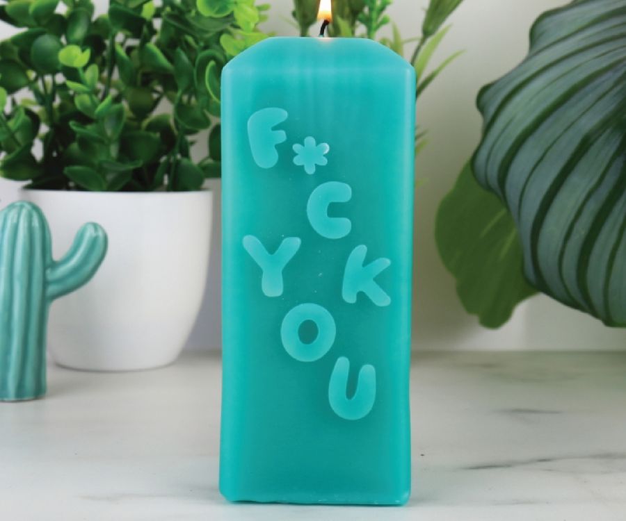 Kaars Gift Republic, Swearing Candle, stompkaars