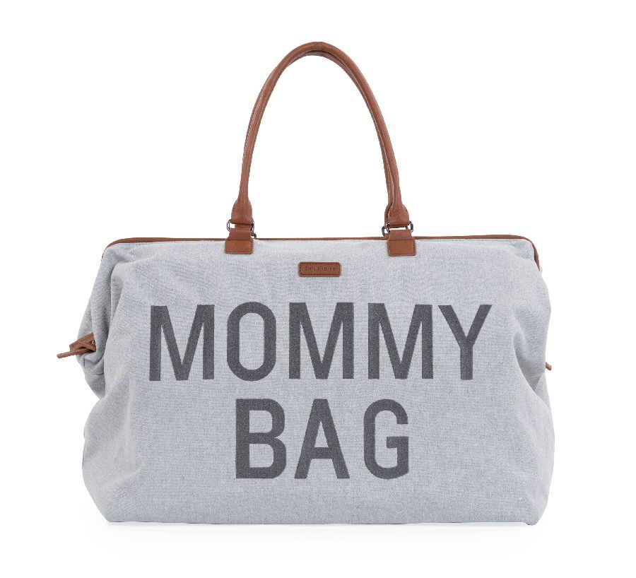 Verzorgingstas Childhome Mommy Bag, draagtas met luiermat | Canvas grey