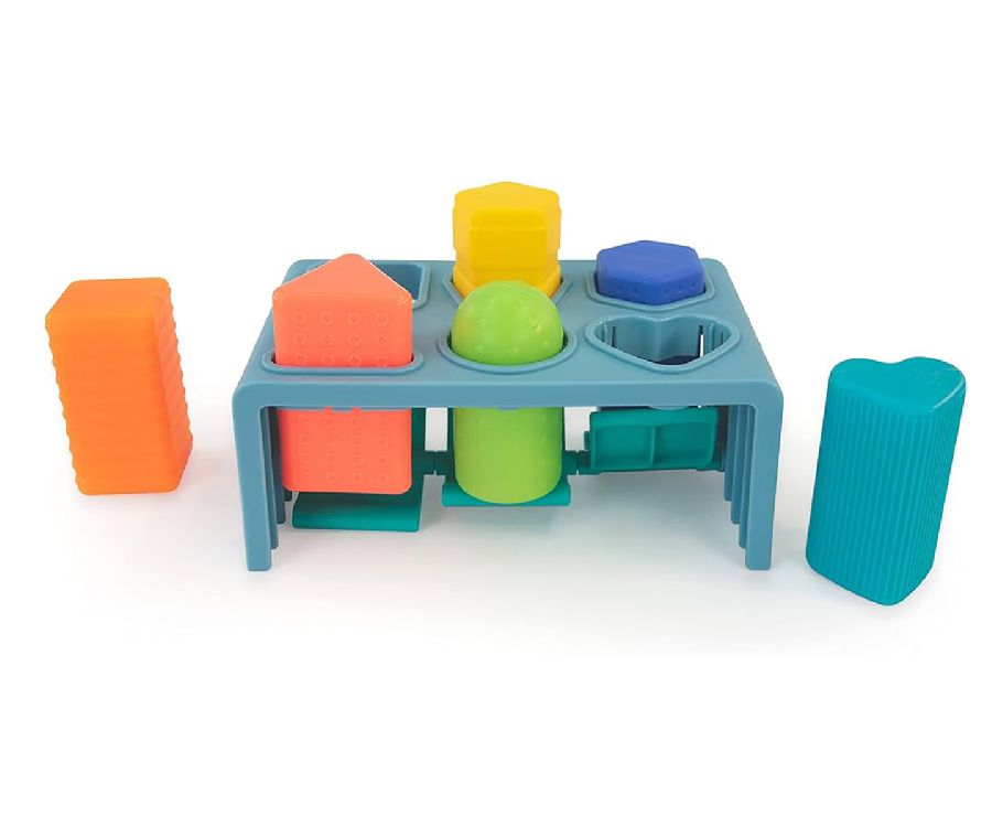 Sorteervormen Sassy Press n' pop bench | STEM Toys