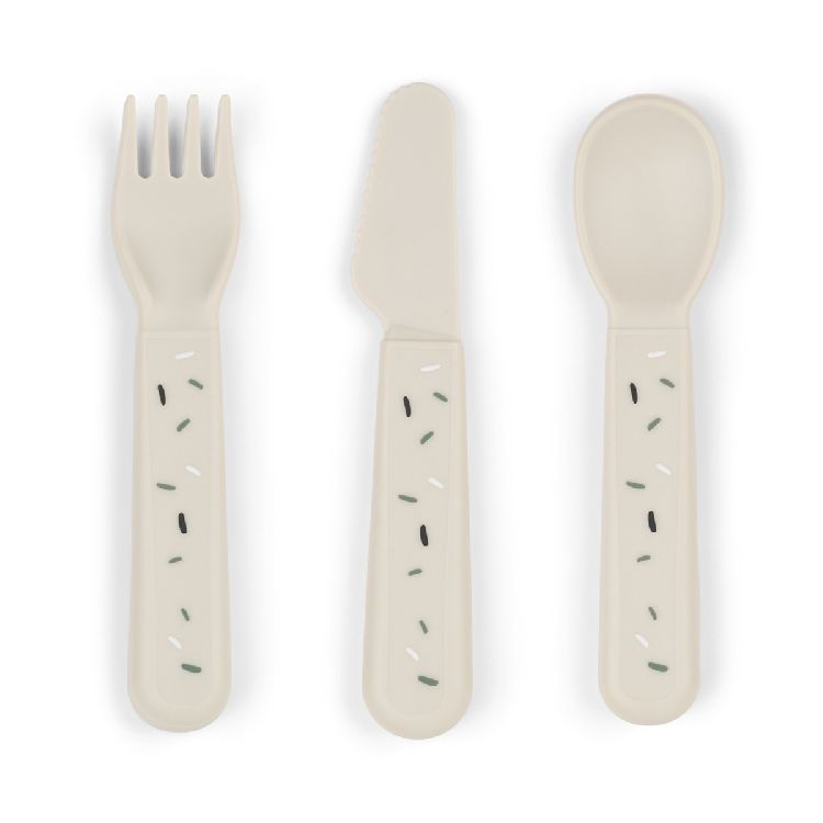 Bestek Done by Deer Confetti, lepel/vork/mes | Foodie Cutlery Set