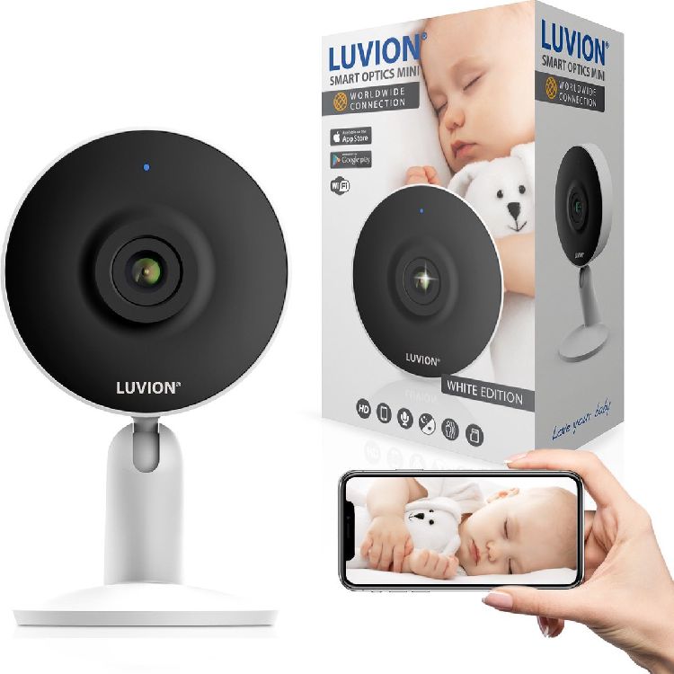 Babyfoon Luvion Smart Optics Mini, babyfoon voor gebruik met smartphone/tablet