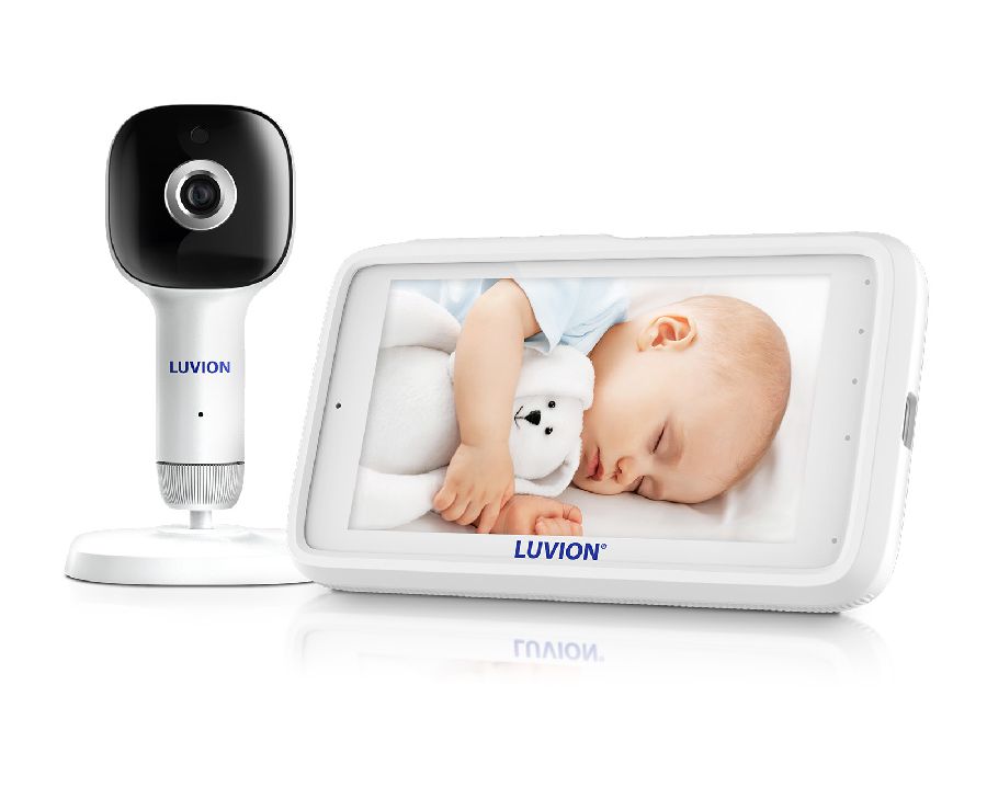 Babyfoon Luvion Grand Elite 4 Connect Crib Set, babyfoon met dual gebruik (beeldbabyfoon + smartphone/tablet)