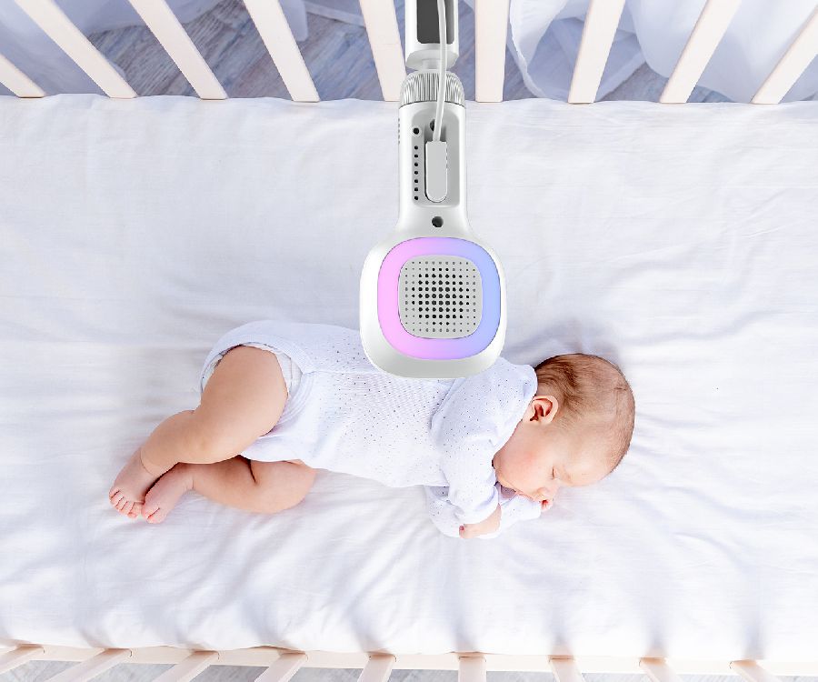 Babyfoon Luvion Grand Elite 4 Connect Crib Set, babyfoon met dual gebruik (beeldbabyfoon + smartphone/tablet)