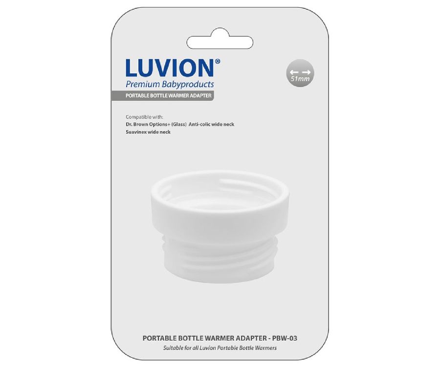 Adapter voor flesverwarmer Flesadapter voor Suavinex wit, white geschikt voor Luvion Portable Bottle Warmer Ultra/Portable Bottle Warmer Ultra Pro