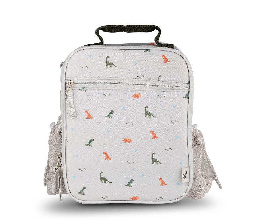 Koeltas Citron, Thermal Classic Lunchbag | Dino white