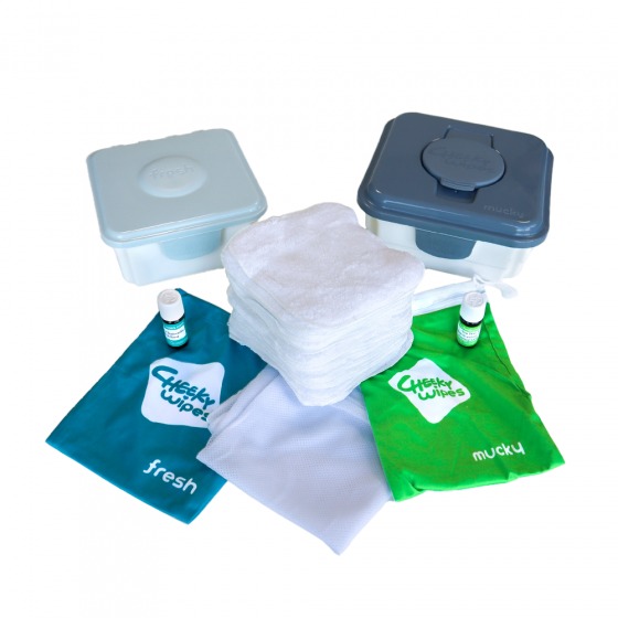 Vochtige doekjes/droge doekjes Cheeky Wipes All-in-one Kit