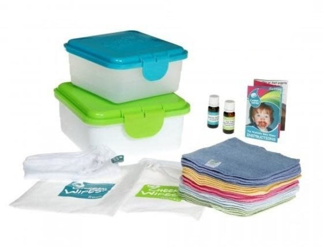 Vochtige doekjes/droge doekjes Cheeky Wipes All-in-one Kit Bio