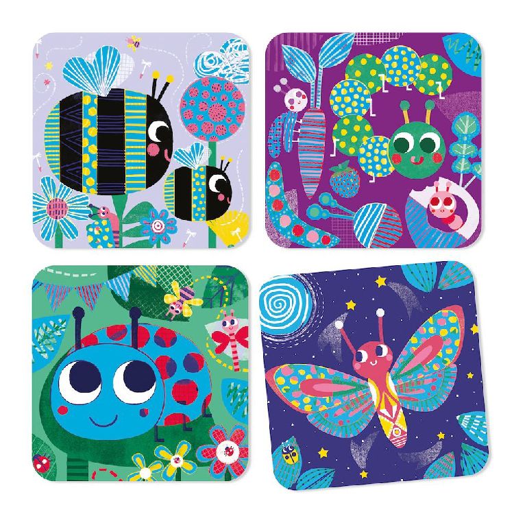 Kleuren Djeco Bugs | Scratch Cards