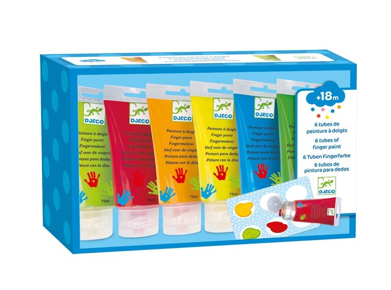 Verven Djeco Finger paint tubes | Colours For Little Ones