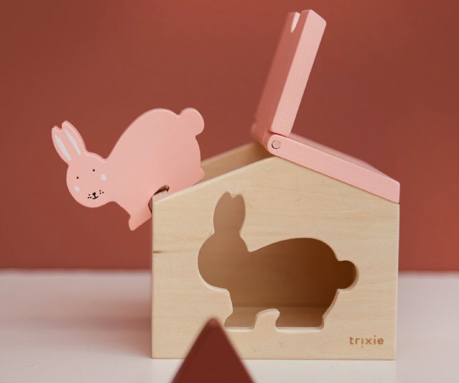 Sorteervormen Trixie Houten huis | Mrs. Rabbit Playtime