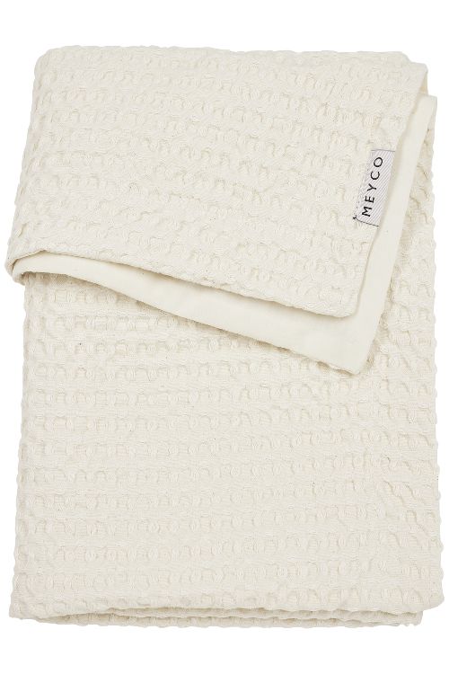 Deken Meyco Baby, geschikt voor babybed 60x120/babybed 70x140 | Wafel Cotton nature