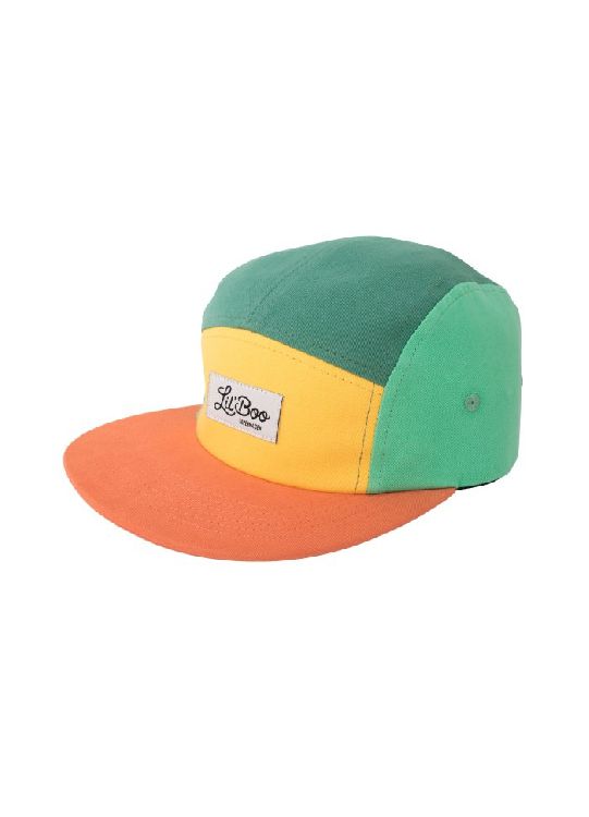 Pet Lil'Boo Copenhagen Block Orange/Green 5 Panel