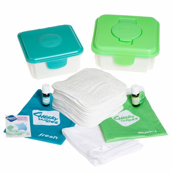 Vochtige doekjes/droge doekjes Cheeky Wipes All-in-one Kit