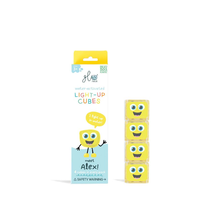 Badspeelgoed Glo Pals Alex | Light Up Cubes