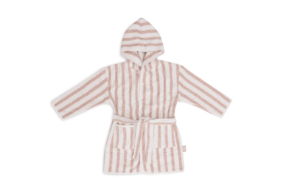 Badjas Jollein | Stripe Terry wild rose