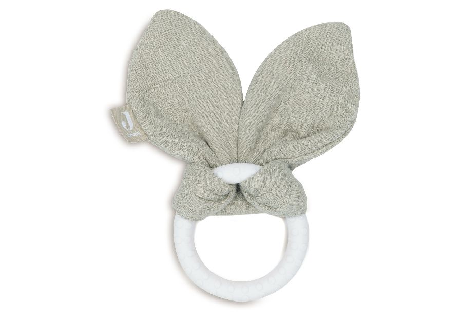 Bijtring Jollein | Bunny Ears olive green