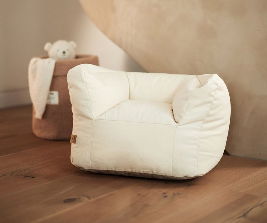 Kinderzetel Jollein, Kinderfauteuil, eenzit | Twill natural