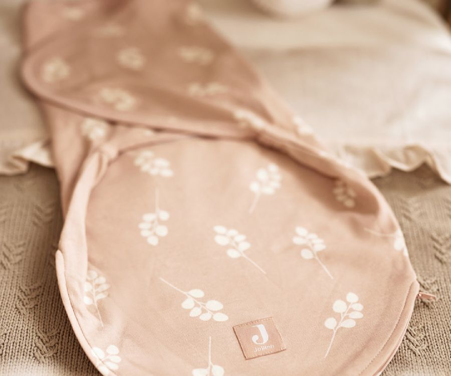 Inbakeren Jollein Wrapper, 0 - 3 maand | Twig wild rose