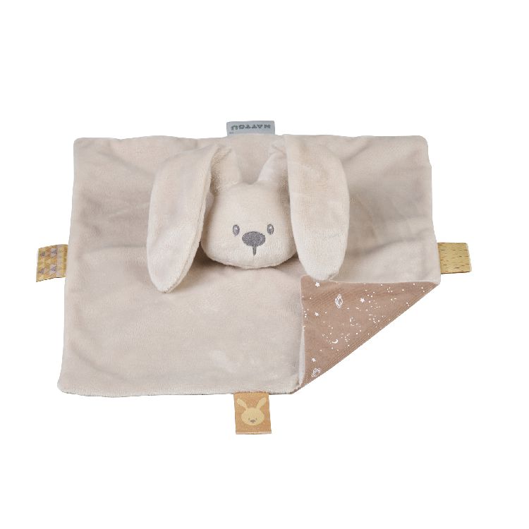 Knuffel Nattou Doudou Glow in the dark, knuffeldoek / doudou | Lapidou sand