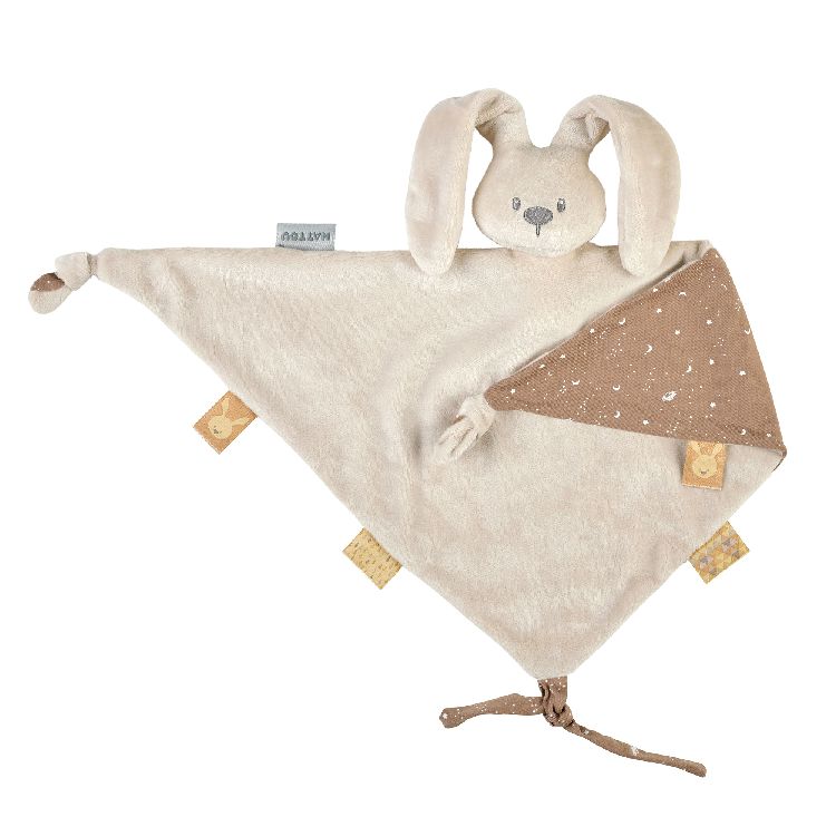 Knuffel Nattou Maxi Doudou Glow in the dark, knuffeldoek / doudou | Lapidou sand