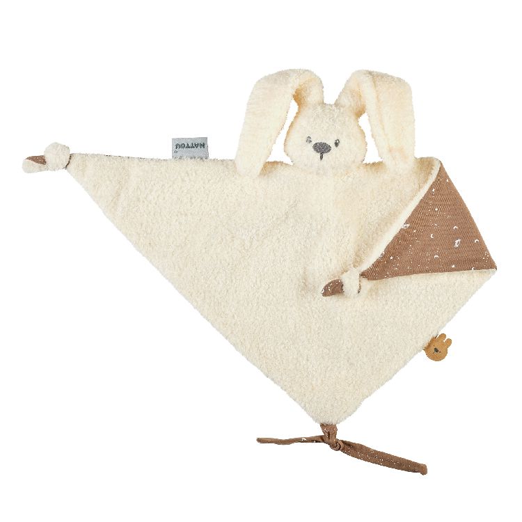 Knuffel Nattou Maxi Doudou Glow in the dark, knuffeldoek / doudou | Lapidou teddy vanilla/Teddy