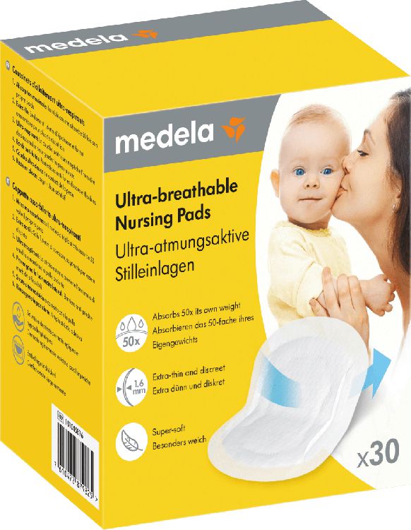 Borstcompres Medela Ultra-breathable Nursing Pads, 30 stuks