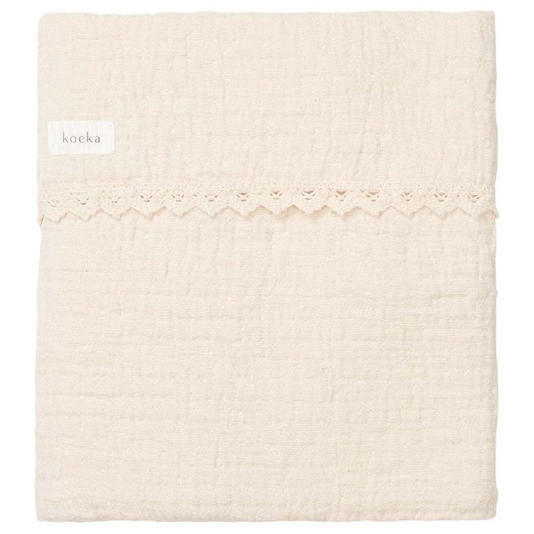 Deken Koeka Lace, geschikt voor babybed 60x120/babybed 70x140 | Elba natural