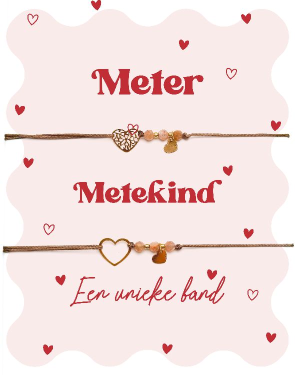 Armband MINIMOU Meter, Metekind, een unieke band | Sunstone Fortune Bracelet - Twinning in a box