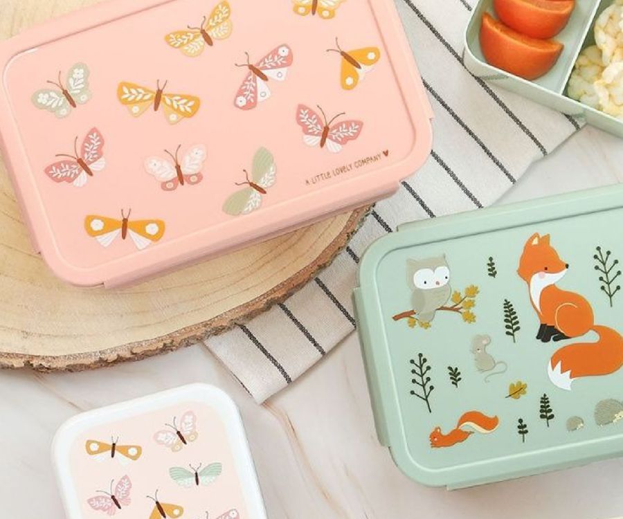 Brooddoos A Little Lovely Company Bento Lunch Box | Butterflies