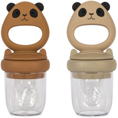 Sabbelspeen Konges Slojd Silicone fruit feeding pacifier panda