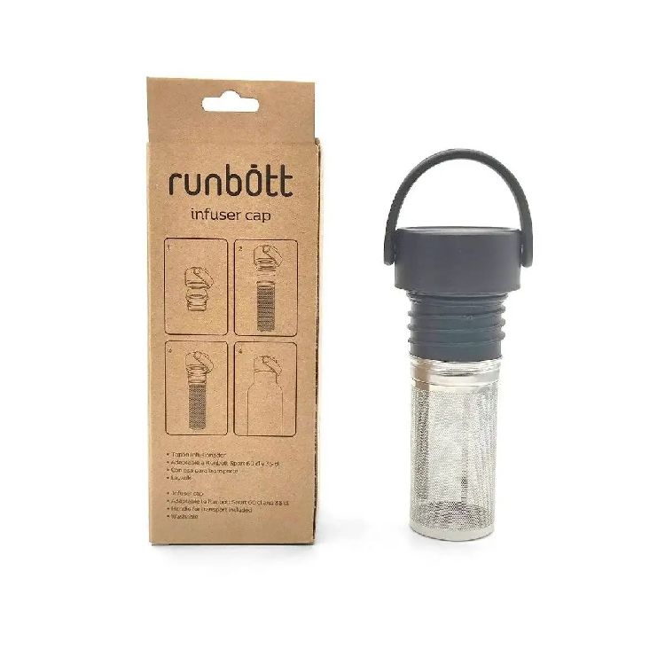 Thee infuser Runbott Cap Infuser, geschikt voor Drinkfles/Thermosfles Runbott | Bottle Uni/Bottle Print