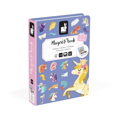 Magnetisch speelgoed Janod Unicorns | Magneti Book