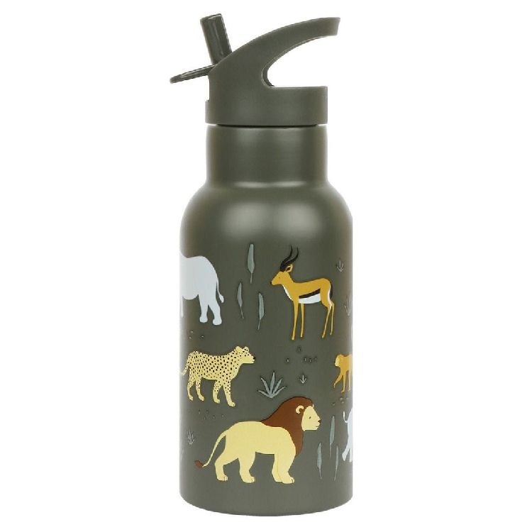 Drinkfles/thermosfles A Little Lovely Company Stainless Steel Drink Bottle | Savanna