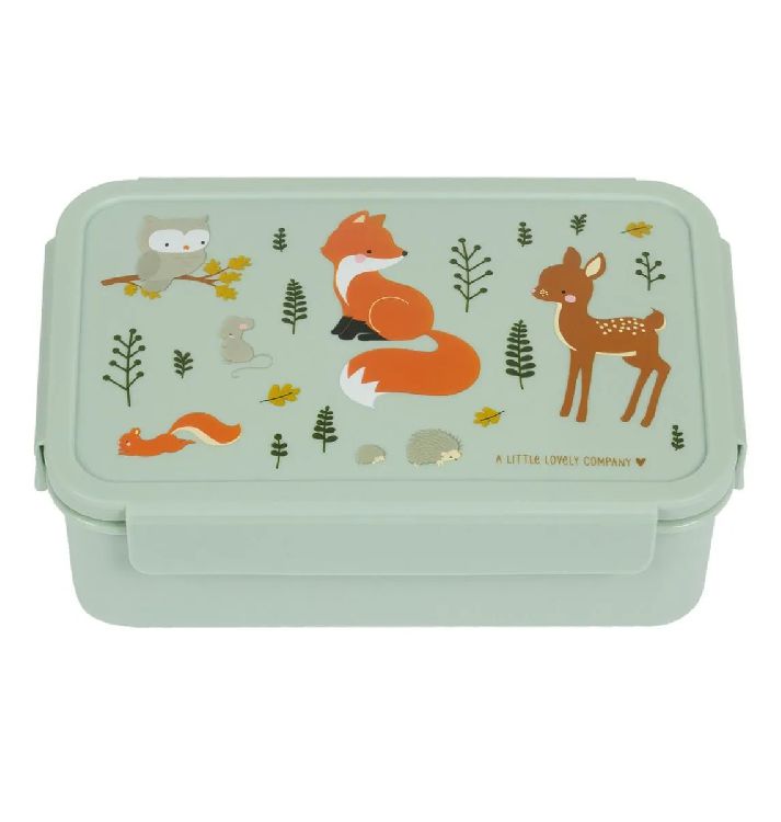 Brooddoos A Little Lovely Company Bento Lunch Box | Forest Friends