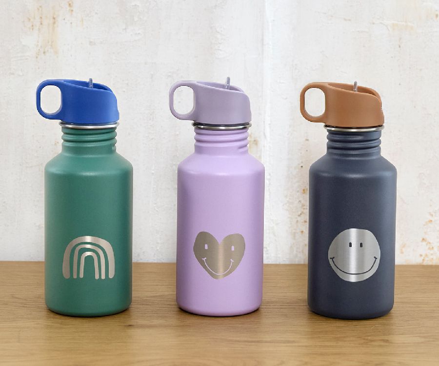 Drinkfles Laessig Bottle Stainless Steel | Little Gang/Little Gang Heart lilac