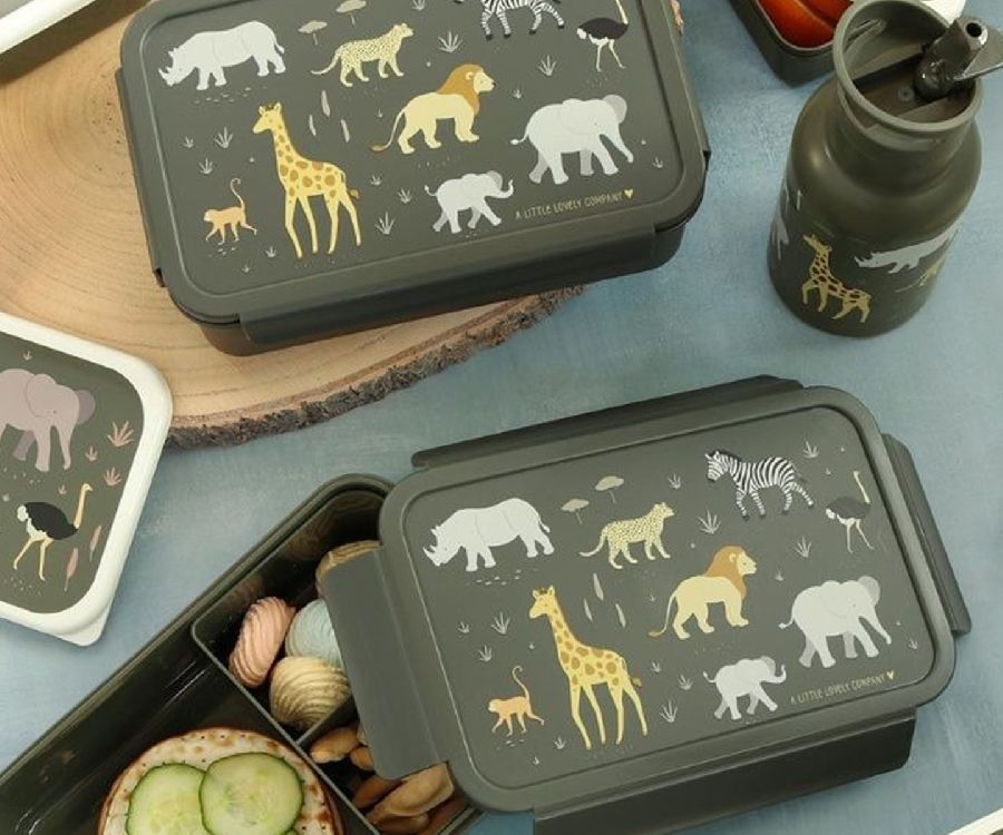 Brooddoos A Little Lovely Company Bento Lunch Box | Savanna